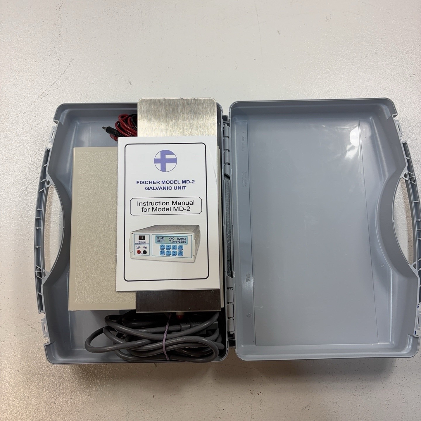 RA Fischer MD-2 Galvanic Unit Iontophoresis Machine For Hyperhidrosis w/Case RA Fischer MD-2 Galvanic Unit Iontophoresis Machine For Hyperhidrosis w/Case