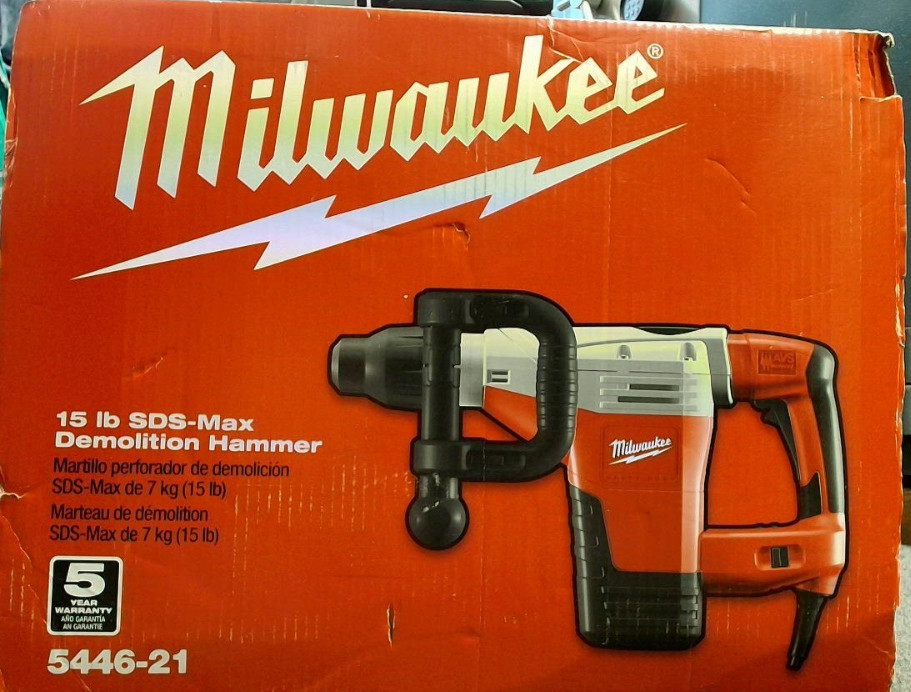 Milwaukee 5446-21 15 lb SDS-Max Demolition Hammer Milwaukee 5446-21 15 lb SDS-Max Demolition Hammer