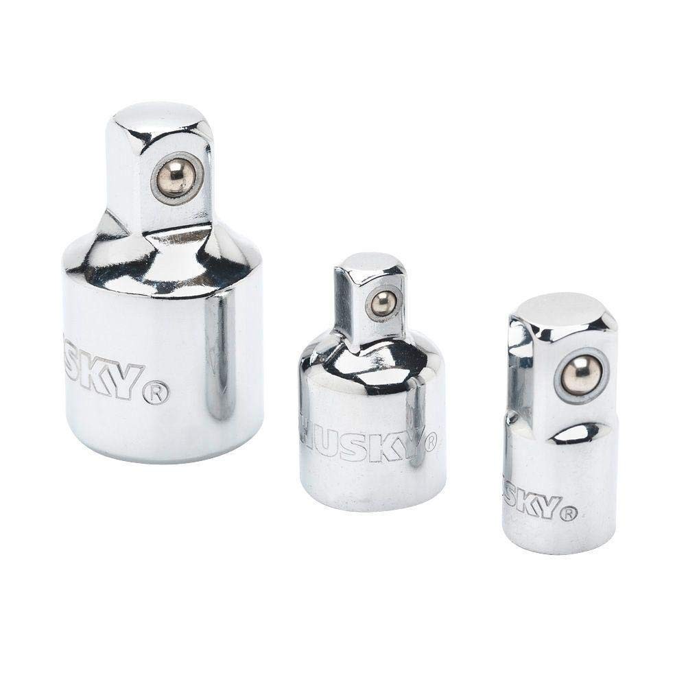 Husky 1/4 in. and 3/8 in. Adapter Set 3-Pieces