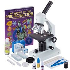 AmScope 40x-2500x Portable LED Compound Biological Microscope with Extensive Sli picture