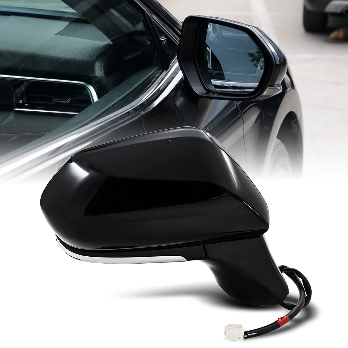 Right Side Power Adjust Rearview Mirror For Toyota Camry 2018-2024 6 Pins Right Side Power Adjust Rearview Mirror For Toyota Camry 2018-2024 6 Pins