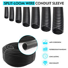 Wire Loom,Black Split Loom,Outdoor Cord Protector,Flexible Wire Conduit Auto Lot picture