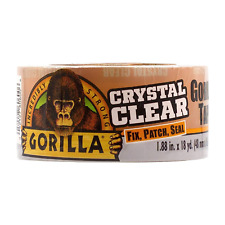 Gorilla Crystal Clear Duct Tape, Double Thick Adhesive, 1.88” x 18 yd-US picture