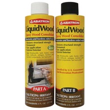 Abatron LiquidWood Epoxy Resin 2 Part Wood Hardener and Consolidant, 12 Ounce picture