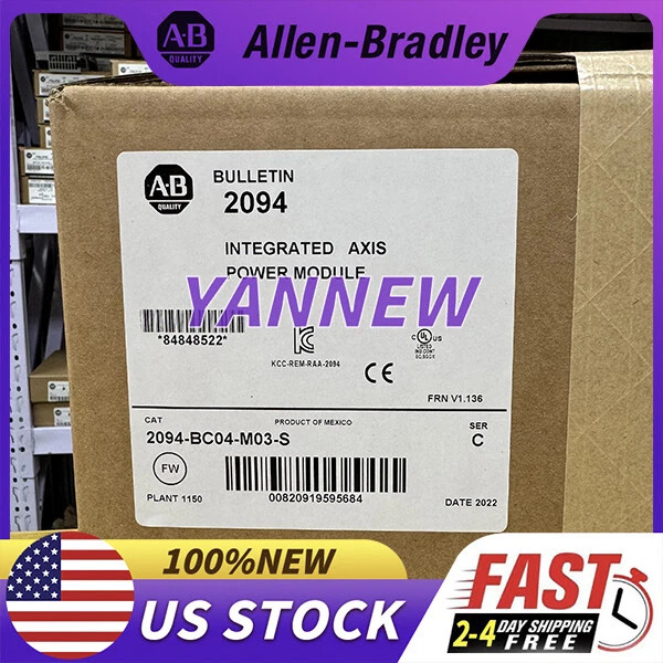 New Sealed Allen-Bradley 2094-BC04-M03-S /B Kinetix 6000 Integrated Axis Module New Sealed Allen-Bradley 2094-BC04-M03-S /B Kinetix 6000 Integrated Axis Module
