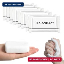8 Pcs White Sealant Mastic Waterproof Duct Seal Repair Sealing Clay, Quick-Dryin picture