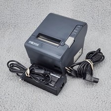 Epson TM-T88V Thermal Receipt Printer M244A Gray With Power Supply picture