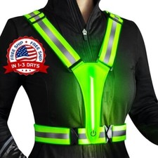 Chaleco De Seguridad Reflectante De Alta Visibilidad Unisex Ciclismo Correr NEW picture
