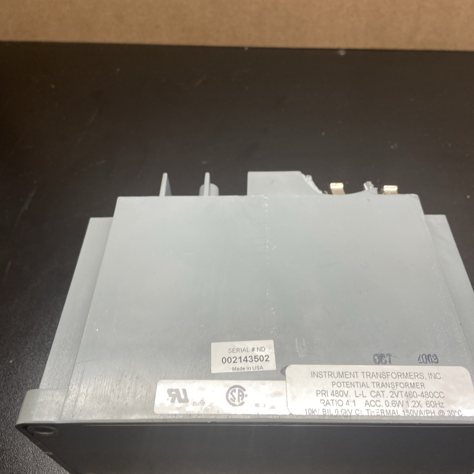 ITI GE 2VT460-480CC 480V 120V Potential Transformer 4:1 10kV BIL NOS