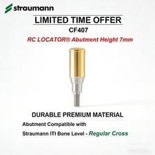 Dental Overdenture Locator Ti Abutment For Straumann Bone level Crossfit NC RC picture