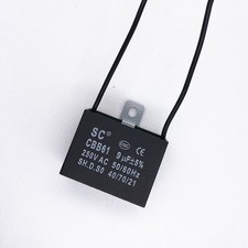 CBB61 9mfd 9uF 9.0uF 250V VAC Fan MOTOR START Capacitor 2 WIRES US STOCK picture