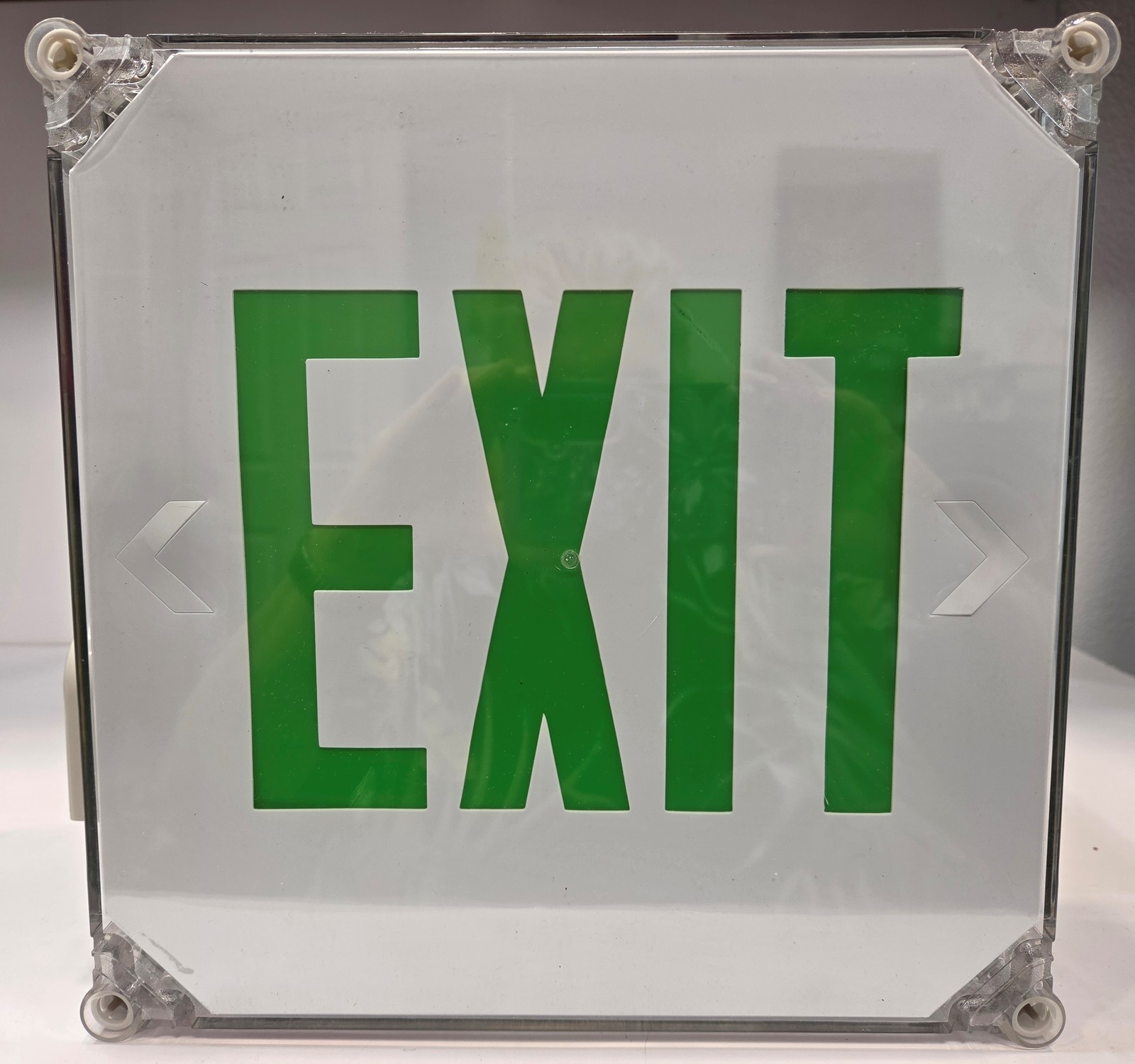 FHEX25GEM FireHorse Emergency Exit Sign - Wet Location Green Letters FHEX25GEM FireHorse Emergency Exit Sign - Wet Location Green Letters