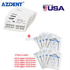 AZDENT Dental Ortho Metal Brackets Mini Roth+ Super Elastic Niti Arch Wire Round picture