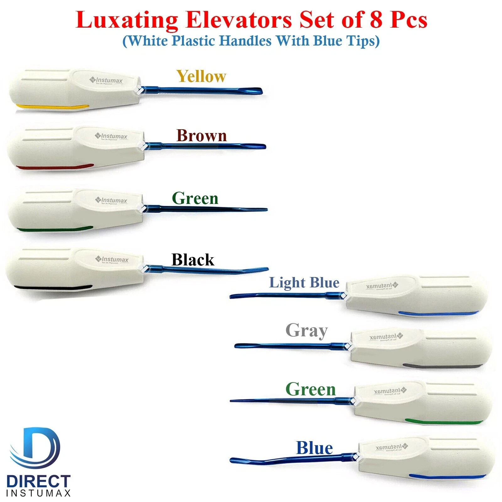 Dental Luxating Elevators PDL Periotome Luxation Root Extracting Extraction Kit Dental Luxating Elevators PDL Periotome Luxation Root Extracting Extraction Kit