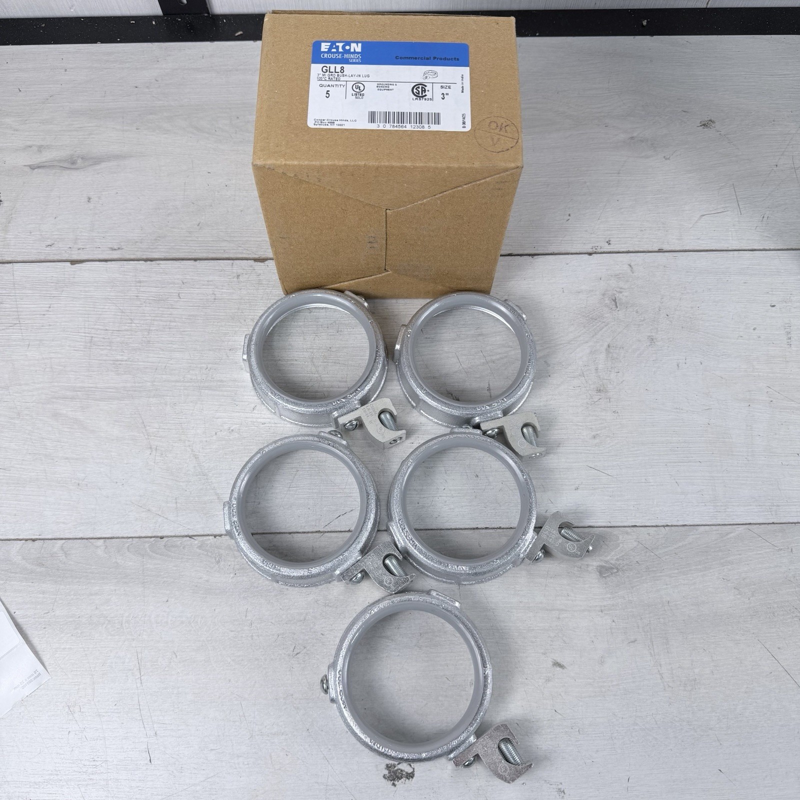 NEW Box of 5 EATON/CROUSE HINDS GLL8 3