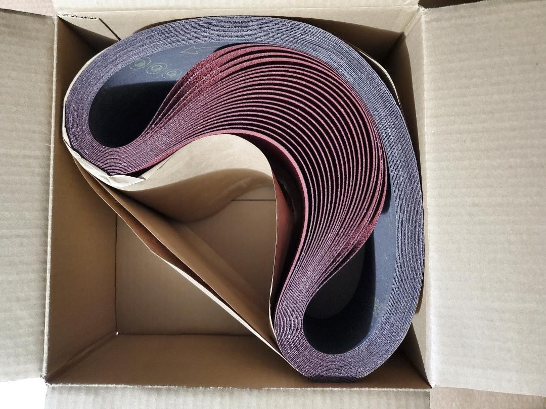 Full Box Of 3M Cubitron II 784F Cloth Sanding Belts 6 Full Box Of 3M Cubitron II 784F Cloth Sanding Belts 6