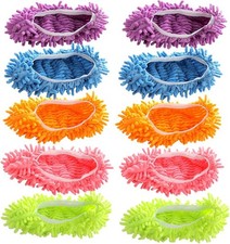 5 Pairs 10 PCS Shoes Cover for Mop Slippers  for Floor Cleaning House Washable picture