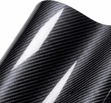 6D Carbon Fiber Vinyl Wrap, 1Ft X 5Ft High Gloss Self-Adhesive Vinyl Film picture