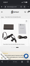 LawMate PV-PB20i Power Bank Voice Activated Recorder USB Flash Memory 1 Week picture