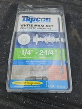 Tapcon ITW Brands 24323 50PK 1/4x2-1/4 Anchors White picture