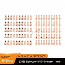 100PK Fit PT-100 IPT100 PT100 PTM100 Torch 52556 Electrode 51246.11 Nozzle 1.1mm picture
