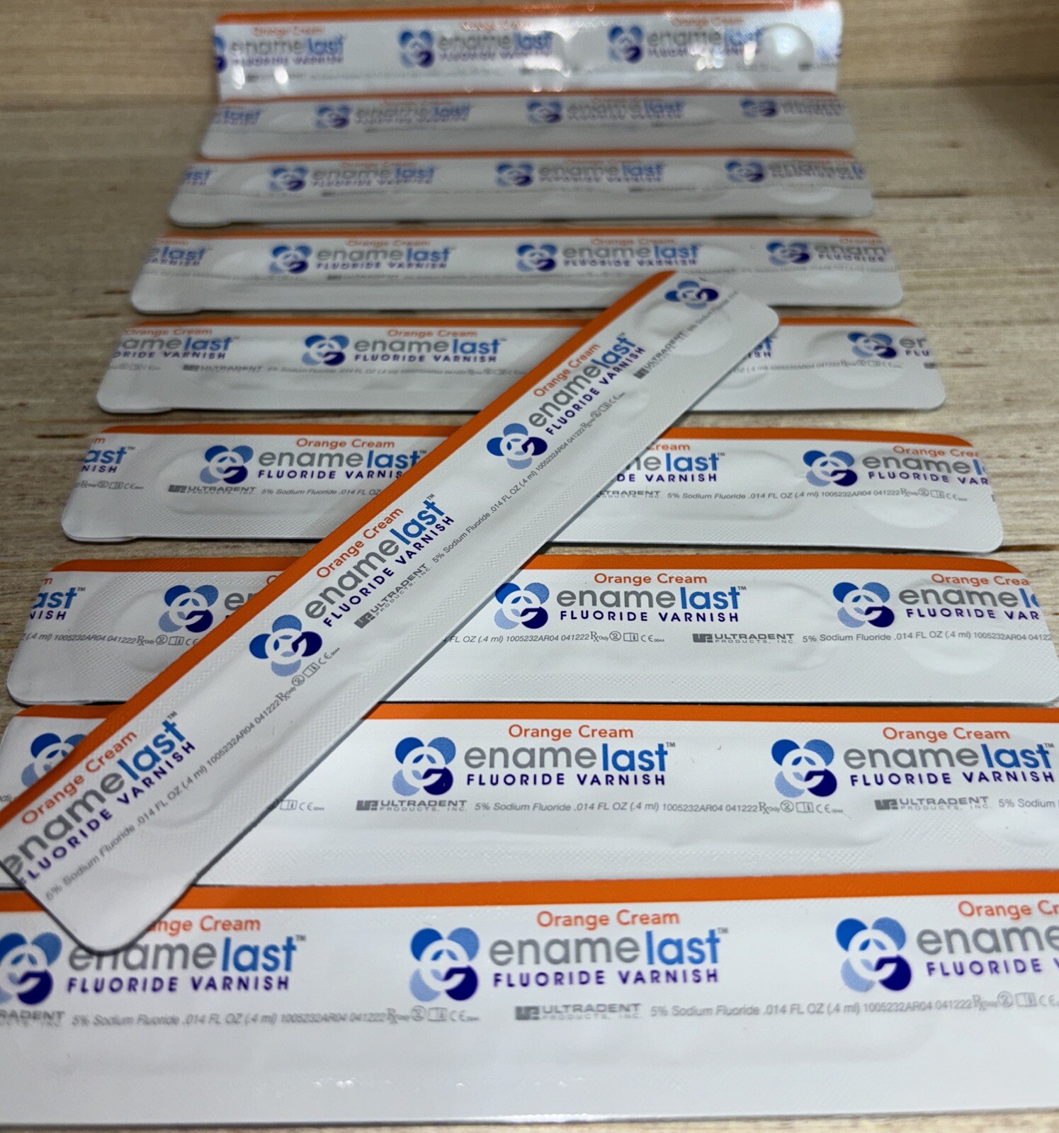 10x Lot - Enamelast Flouride Varnish Orange Cream *{4.30.25}*