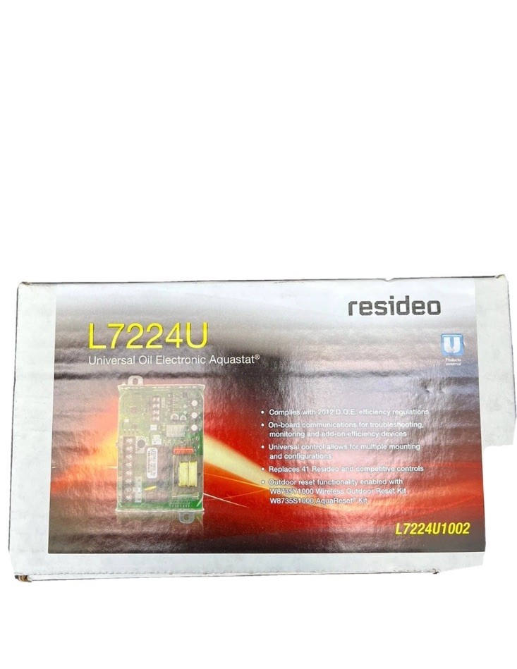 HONEYWELL Resideo L7224U1002 Aquastat Controller, 130-240F 1RZY3 Brand New HONEYWELL Resideo L7224U1002 Aquastat Controller, 130-240F 1RZY3 Brand New