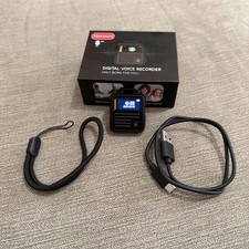 Moresen 128GB Digital Voice Recorder AI Metal App Control MP3 HD Audio picture