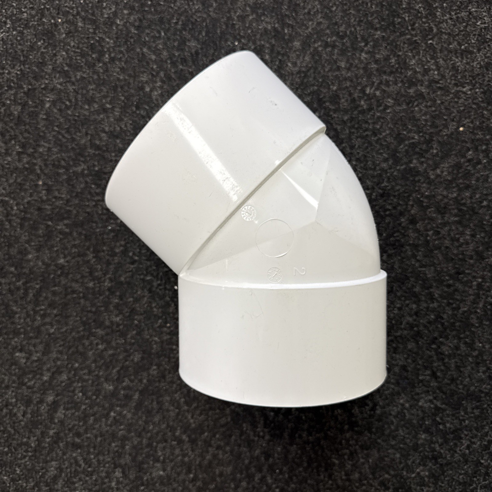 NDS 6P03 PVC 45-Degree Elbow, 6-Inch, for Hub X 6 inches, White NDS 6P03 PVC 45-Degree Elbow, 6-Inch, for Hub X 6 inches, White
