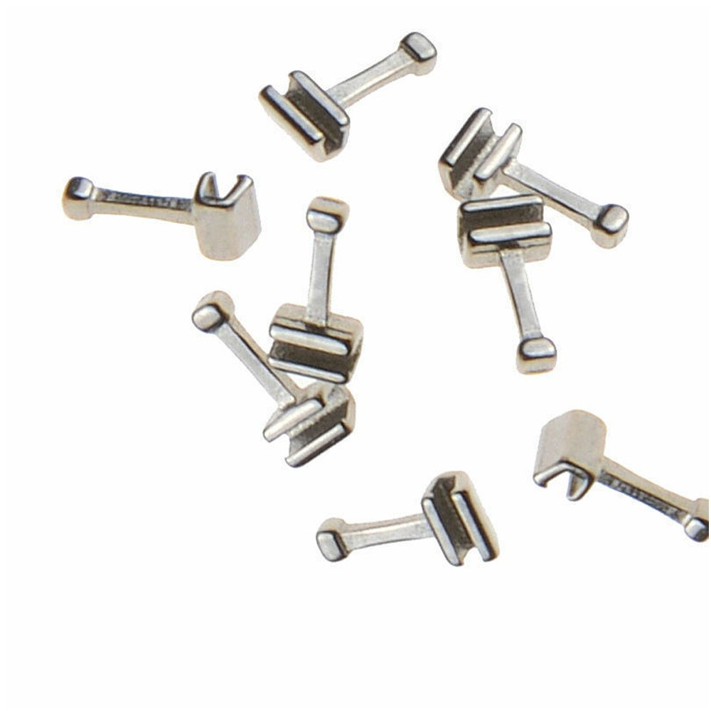 1000Pc Dental Orthodontic Crimpable Hook Long/Medium/Short /Stop Stainless Steel 1000Pc Dental Orthodontic Crimpable Hook Long/Medium/Short /Stop Stainless Steel