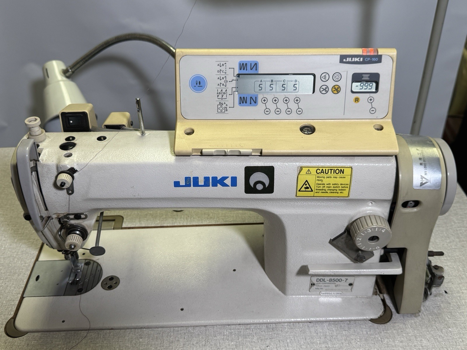 Juki DDL-8500-7 Industrial Sewing Machine Foot Pedal Back Track Auto Trim
