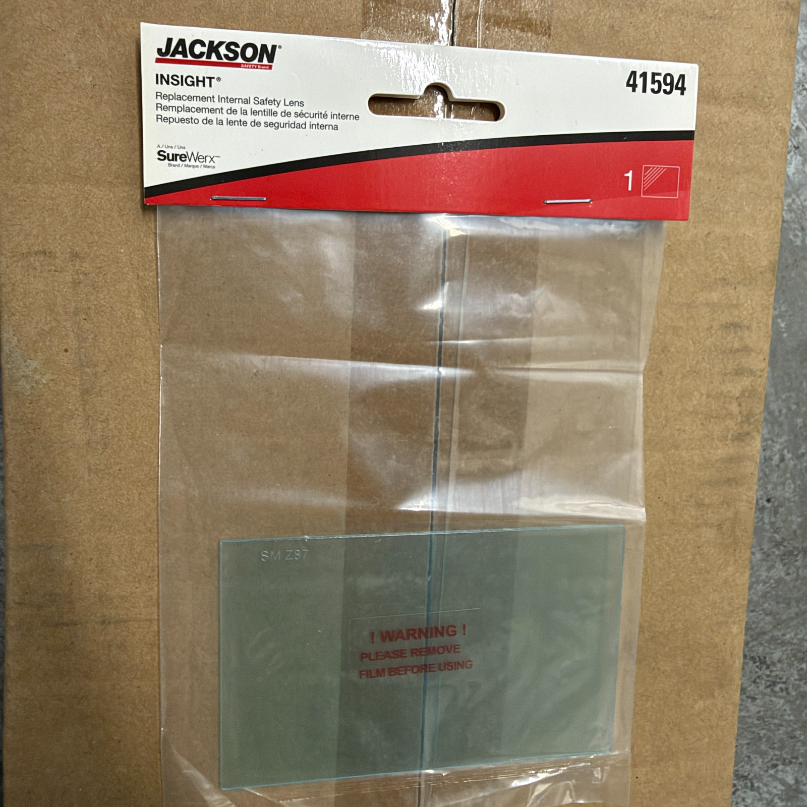 Jackson Safety 41594 Clear Insight Internal Lens for Welding Helmet