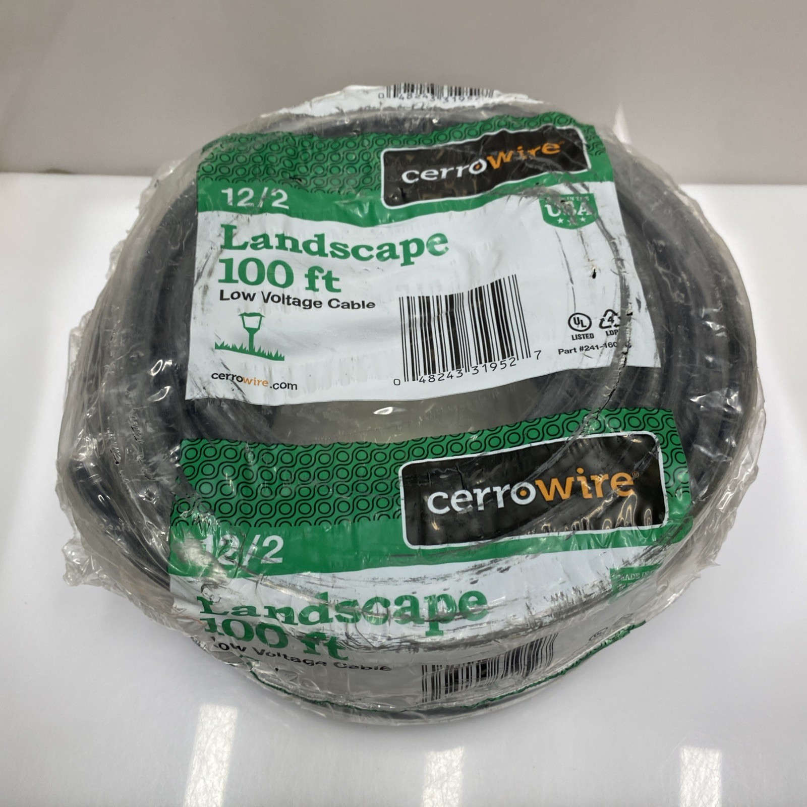 Cerrowire 100 ft. 12/2 Black Low-Voltage Landscape Cable - Check Photos Cerrowire 100 ft. 12/2 Black Low-Voltage Landscape Cable - Check Photos