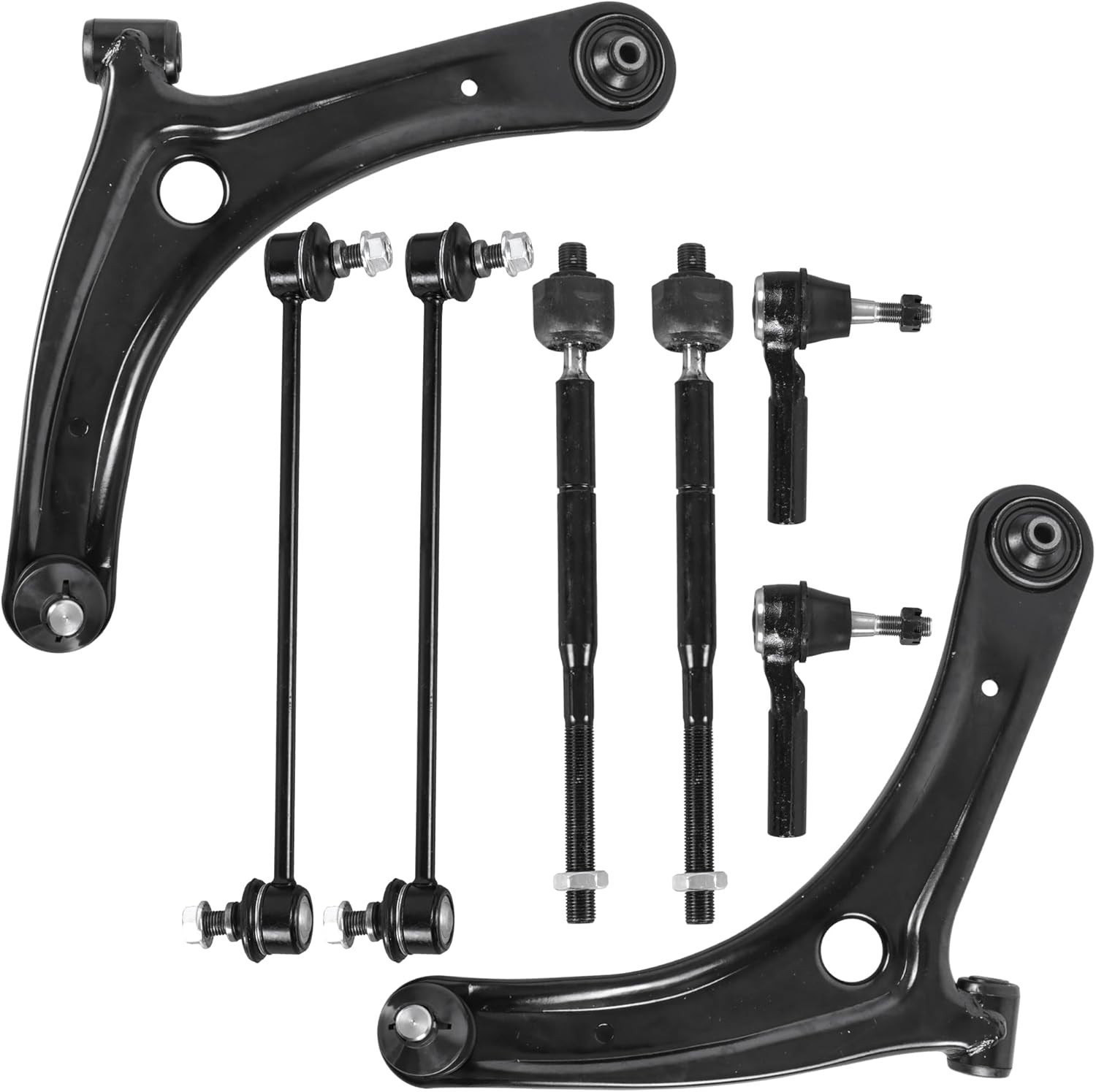 8PCS Front Suspension Kit Compatible with 2007-2017 Jeep Patriot Compass Compati 8PCS Front Suspension Kit Compatible with 2007-2017 Jeep Patriot Compass Compati