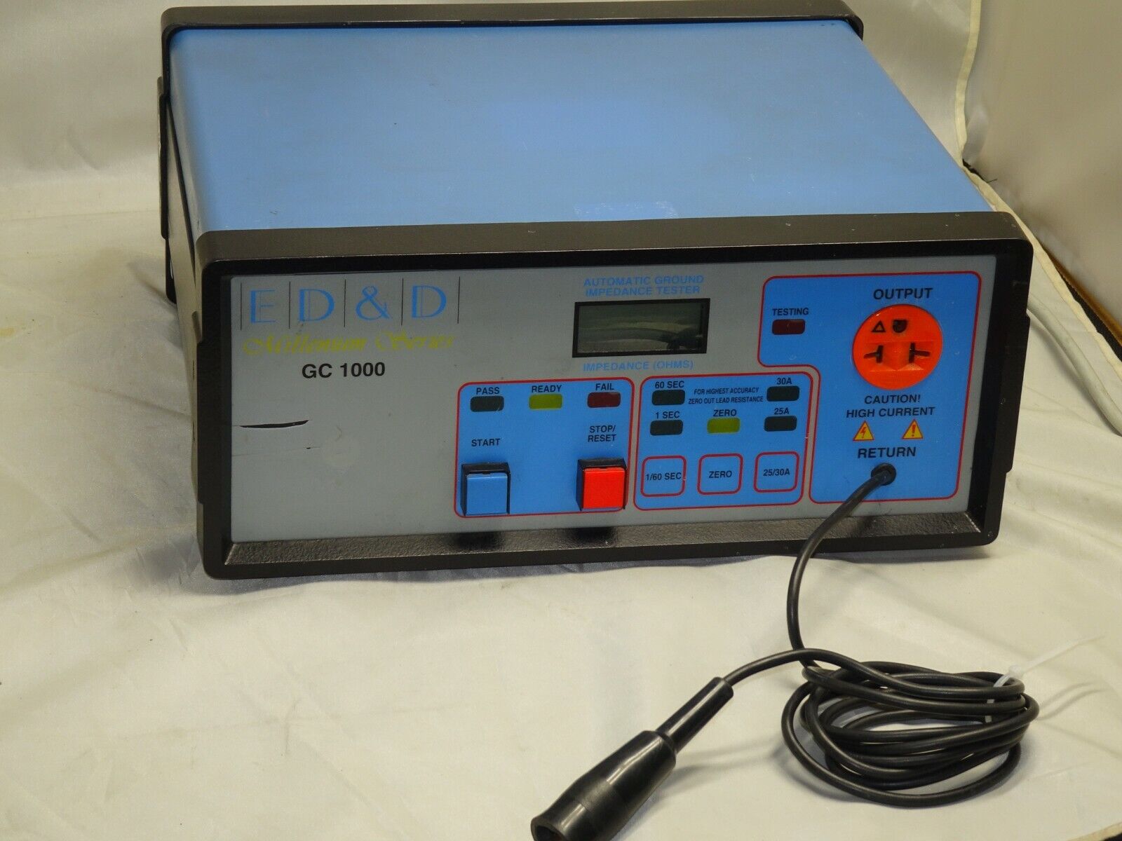 ED&D GC-1000/GC1000 Automated Digital Ground Impedance Continuity Tester 25/30 A