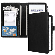ACdream Server Books for Waitress, Guest Book Note Pad, Cute Pocket Leather Mone picture