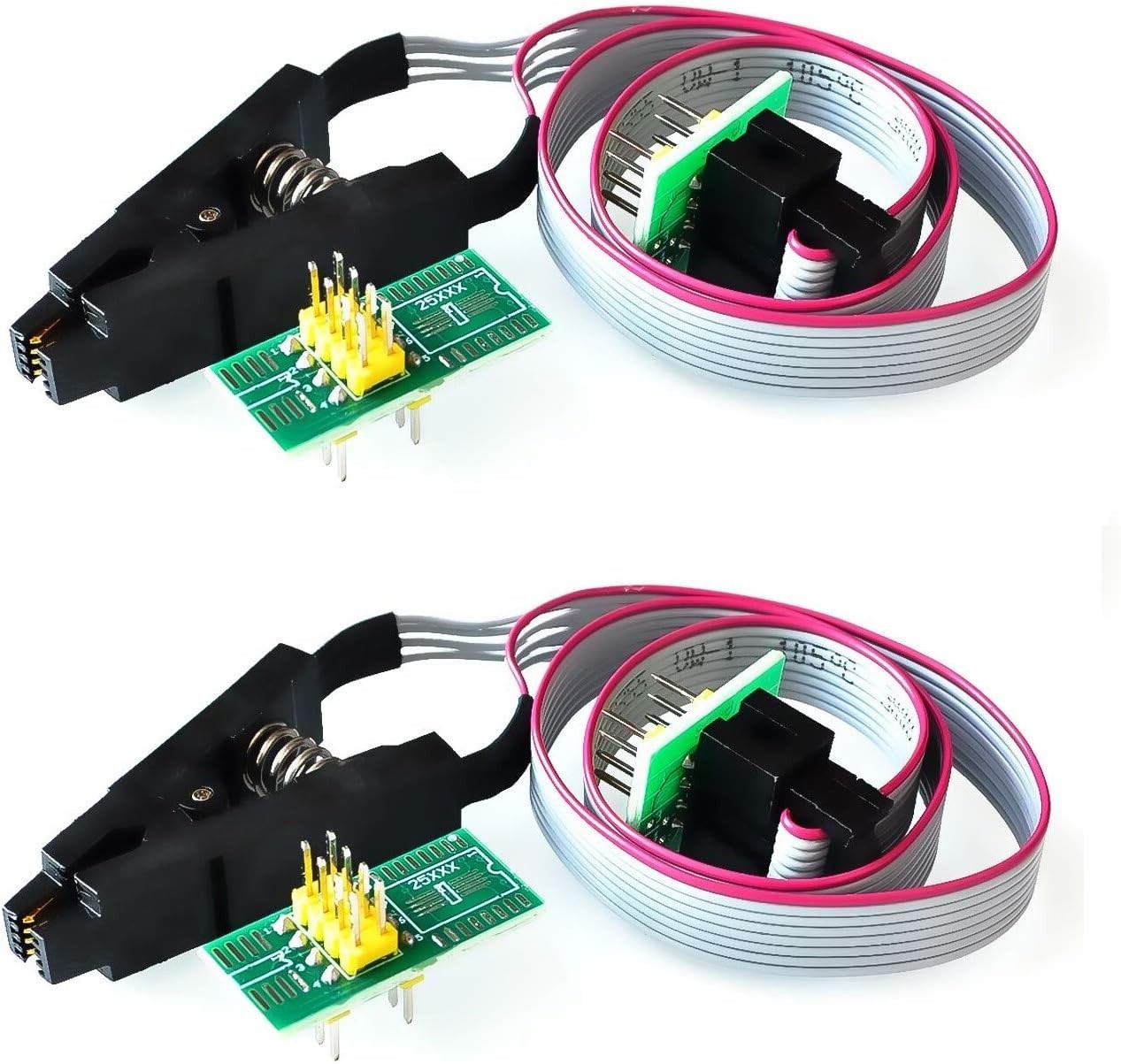 2 Set SOP8 to DIP8 Clips and Board, 8 Pin, Cable Lengths 24Cm, for EEPROM 9 2 Set SOP8 to DIP8 Clips and Board, 8 Pin, Cable Lengths 24Cm, for EEPROM 9