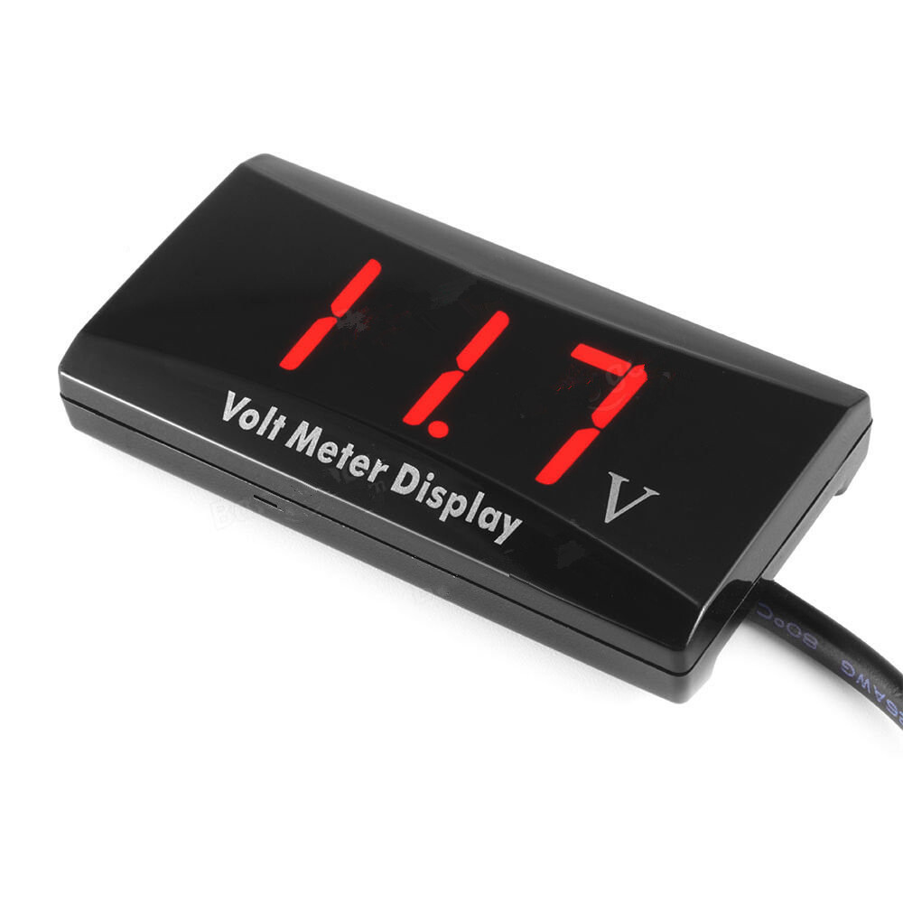 12V Digital LED Display Voltmeter Voltage Gauge Panel Meter Car Motorcycle 12V Digital LED Display Voltmeter Voltage Gauge Panel Meter Car Motorcycle