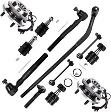 12pc Front Suspension Kit 2007-2016 Wrangler Tie Rod Ball Joint Sway Hub Bearing picture