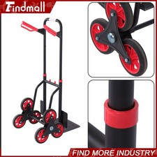 Findmall High Quality Folding Stair Trolley Alloy Steel 440Lb With 6