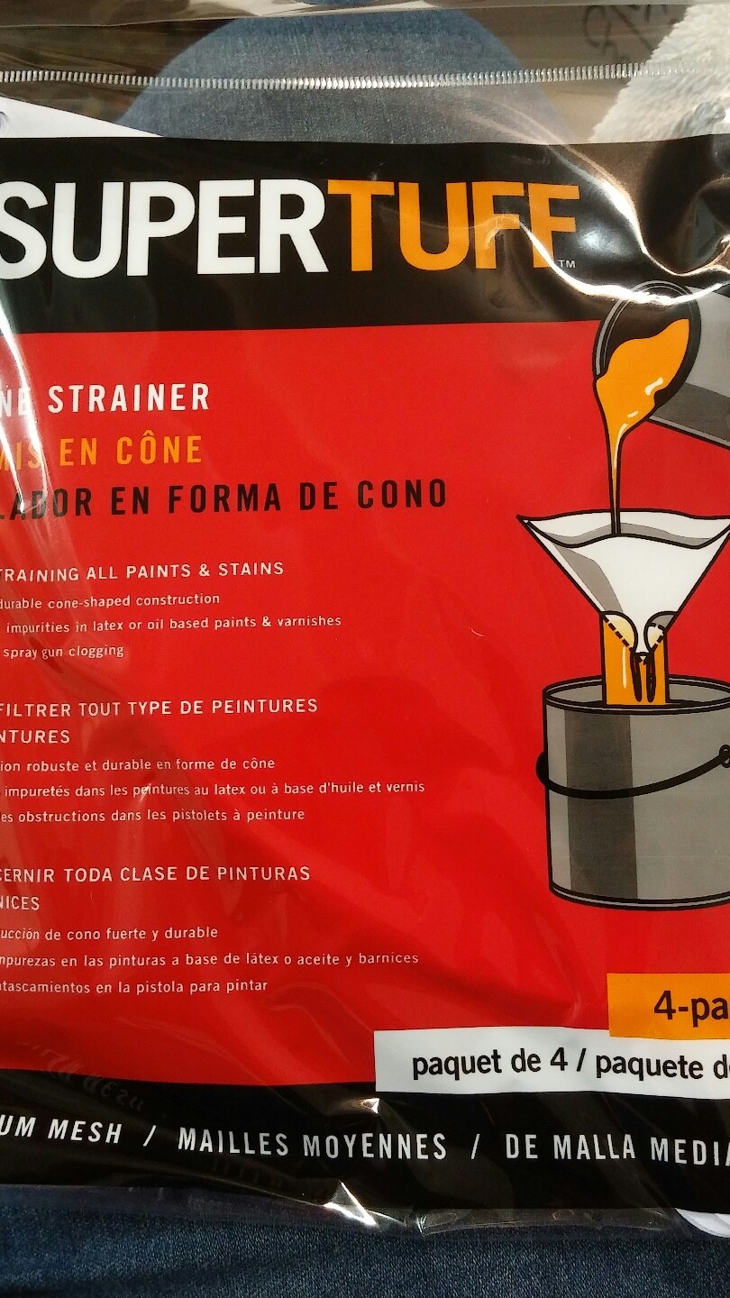 Trimaco SuperTuff Cone Strainer 4 Pack Medium Mesh  PN 11101 Lot of 25