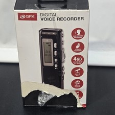 NOB GPX 4GB Digital Voice Activated Recorder Dictaphone PR047B Flash Memory picture