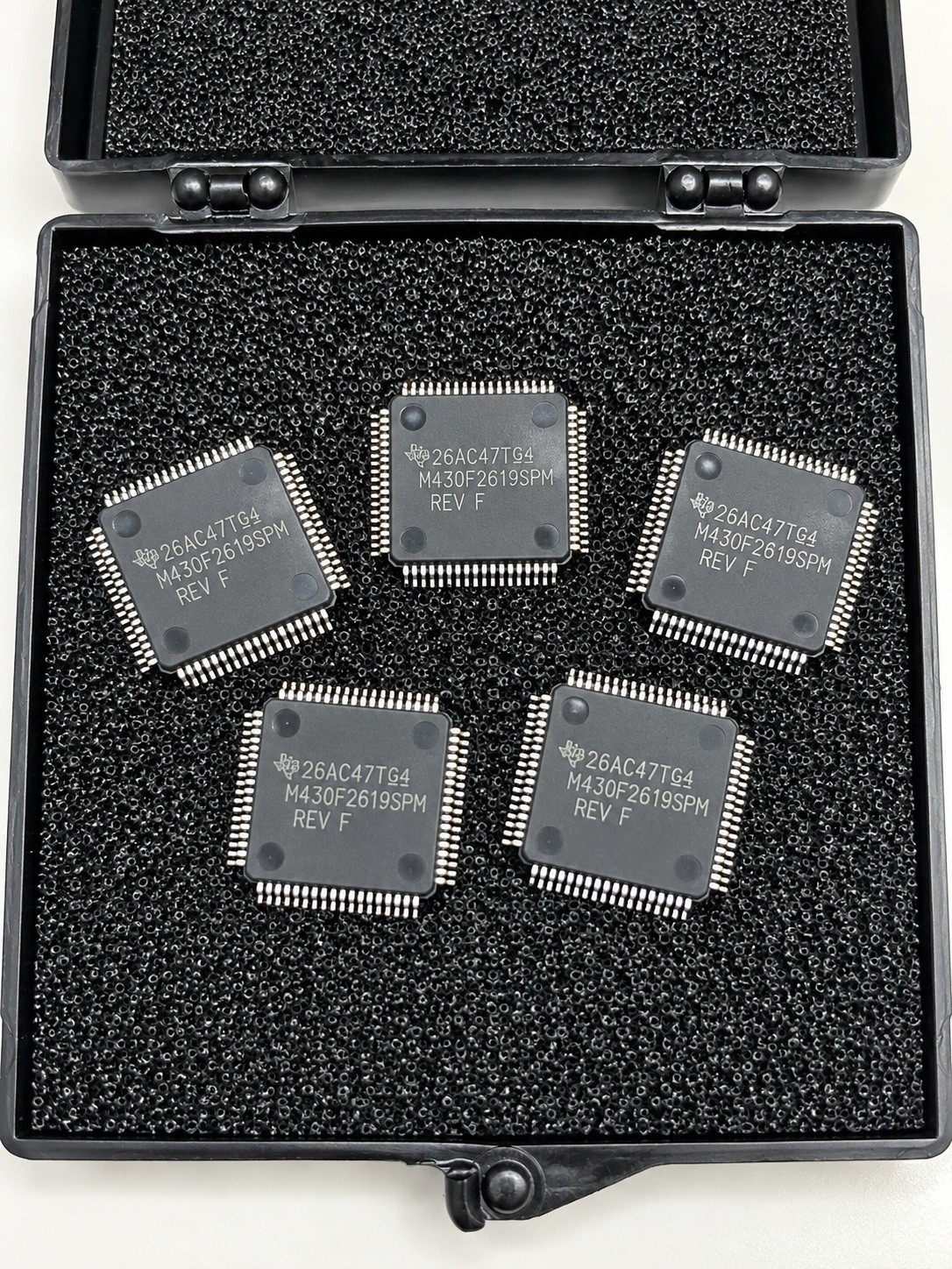 Lot of 5 TI MSP430F2619SPM REV F 16-Bit MCU 120KB Flash 64-LQFP High Temp Tested