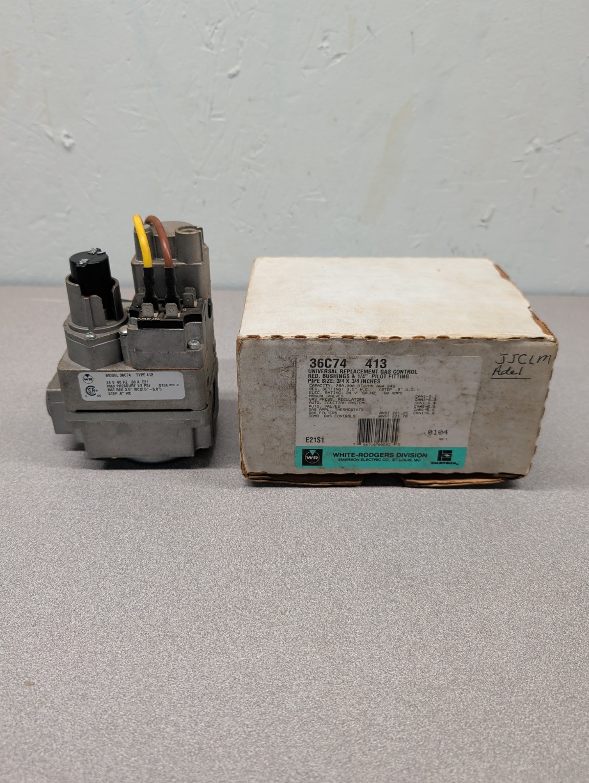 36C74-413 White-Rodgers Universal Gas Control - 36C74-413 White-Rodgers Universal Gas Control -