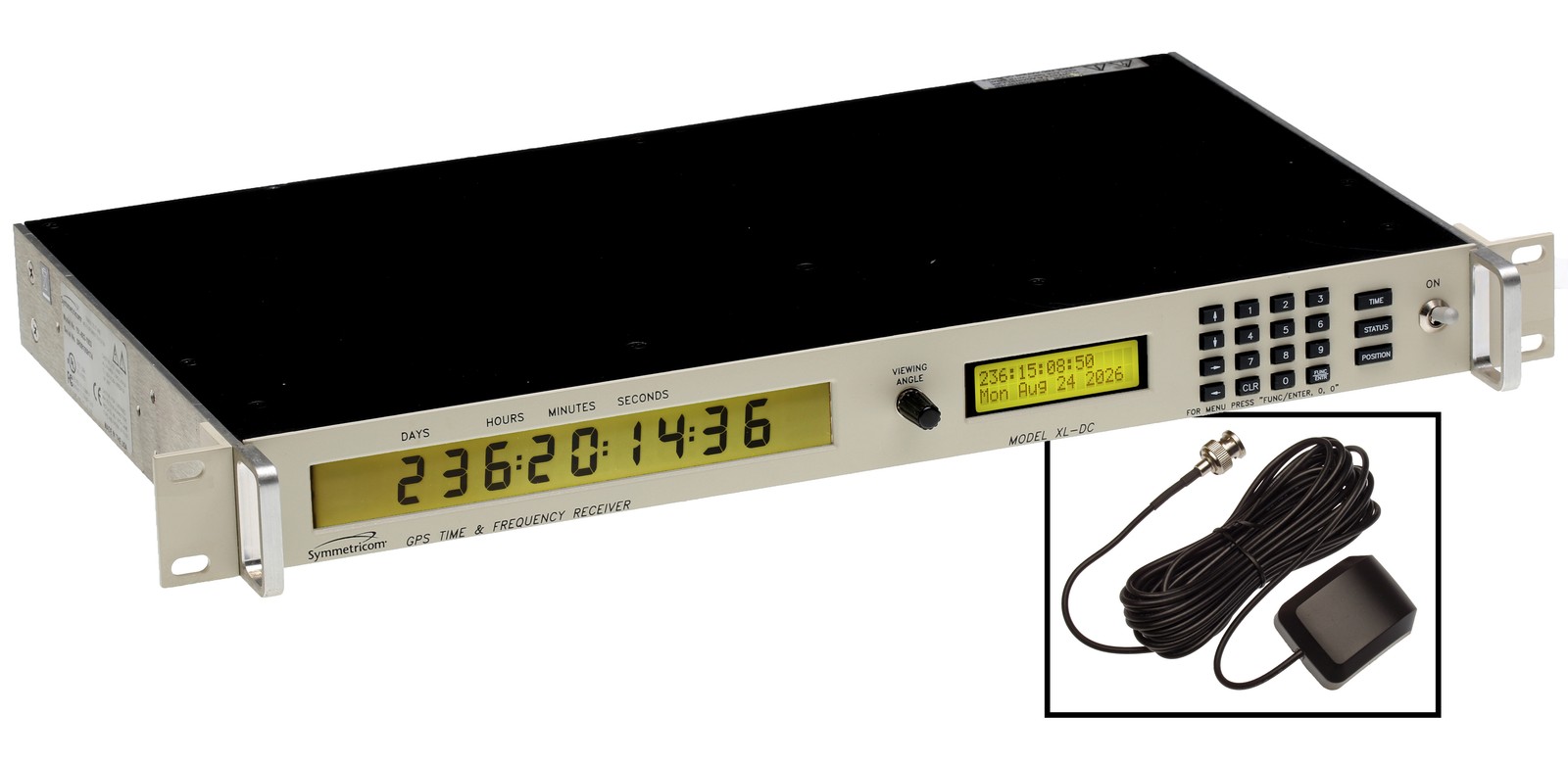 TrueTime Symmetricom XL-DC GPS OCXO 10Mhz GPSDO Oscillator LCD Clock ** READ** TrueTime Symmetricom XL-DC GPS OCXO 10Mhz GPSDO Oscillator LCD Clock ** READ**