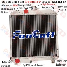2 ROW ALUMINUM RADIATOR FOR FORD/NEW HOLLAND 1510 1710 picture
