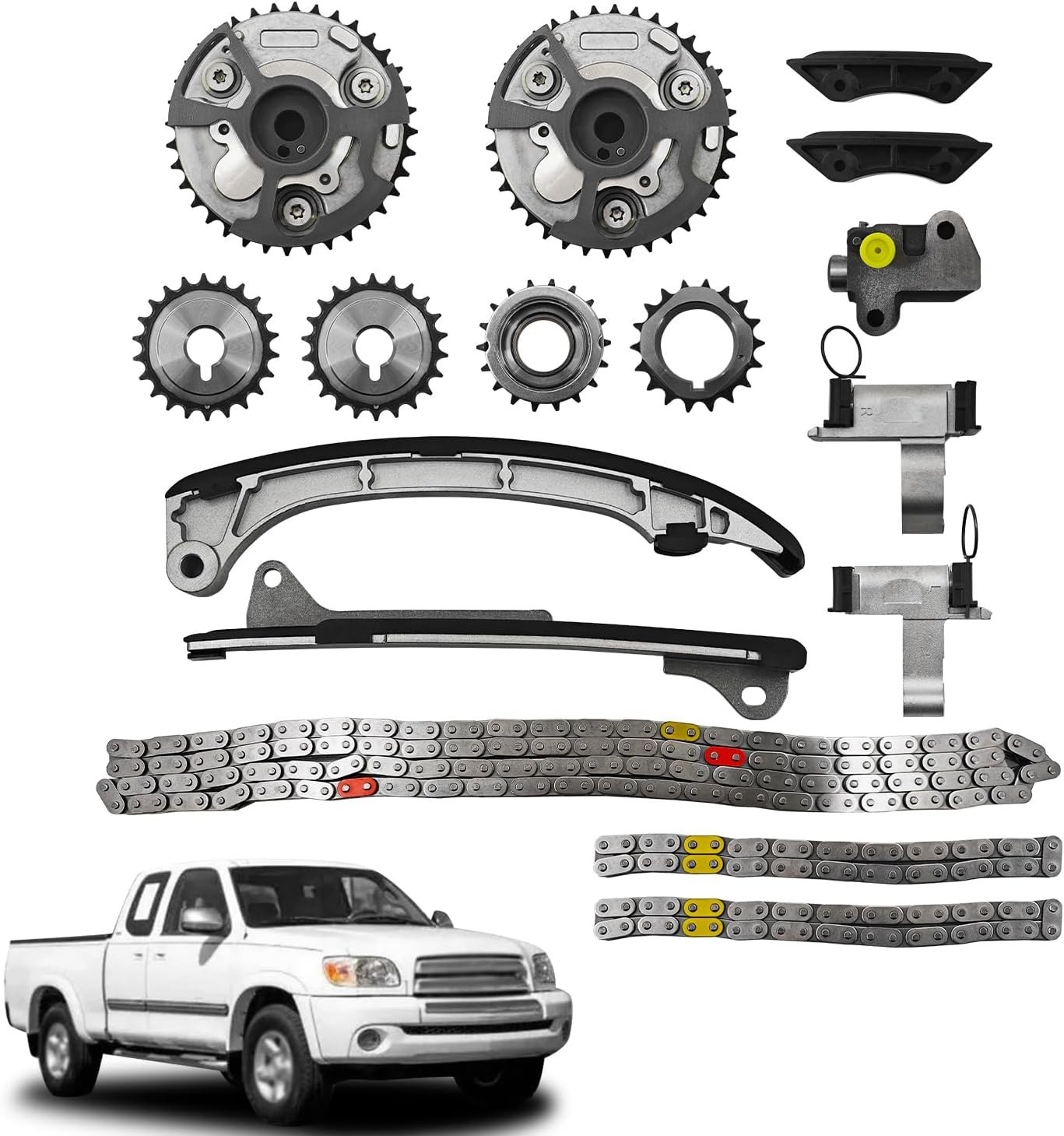 1GR-FE Timing Chain Kit w/VVT Cam Phaser Fit for Toyota 4.0L V6....