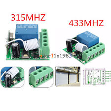 315/433MHz 1 Channel Wireless Relay RF Remote Control Switch Receiver  DC12V 10A picture