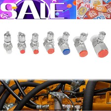 7 Pack Hydraulic Swivel Run Tees Kit (SAE JIC-37°) 37° Test Coupling Point Set picture
