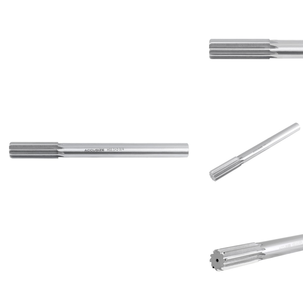 Accusize Industrial Tools 1'' H.S.S. M2 Straight Shank Straight Flute Chucking Accusize Industrial Tools 1'' H.S.S. M2 Straight Shank Straight Flute Chucking